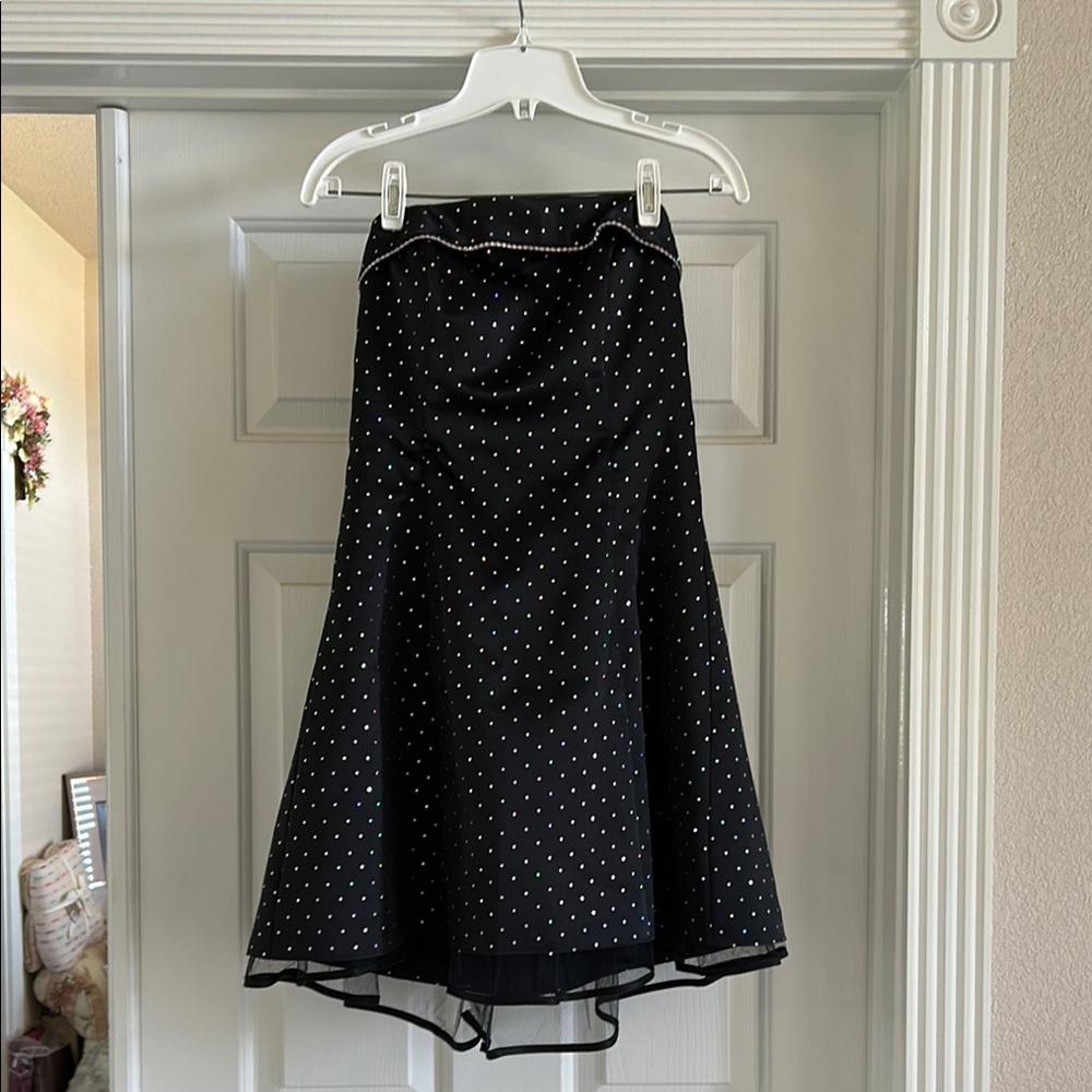 Roberta Bridal Black and White Above-knee dress